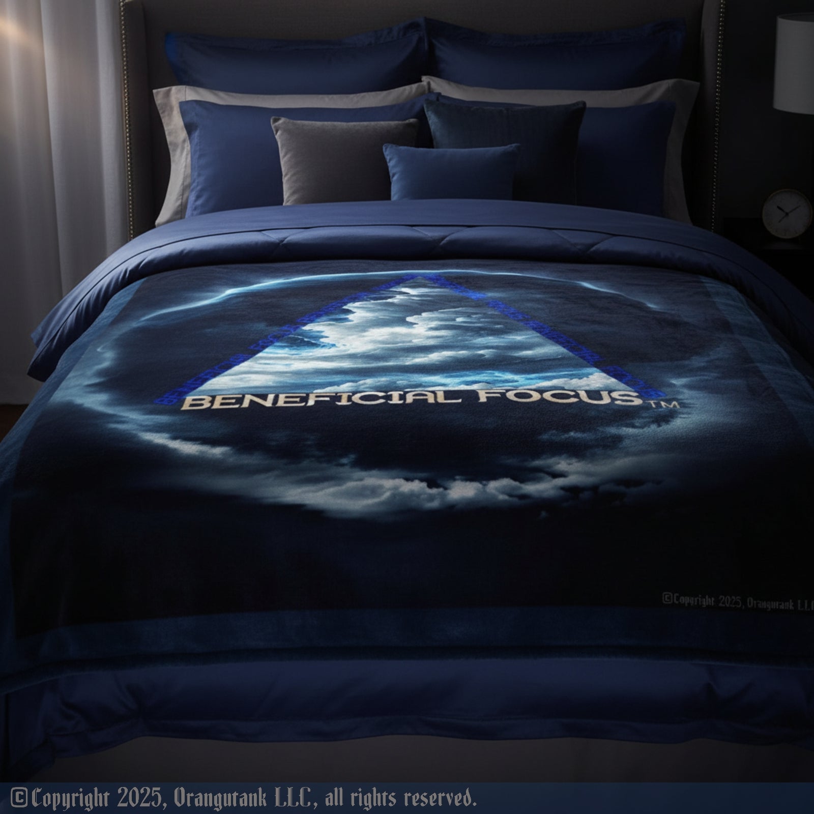 Beneficial Focus™ - Unique Designer Ultra-Soft Quick Drying Micro Fleece Blanket (Multiple size options)
