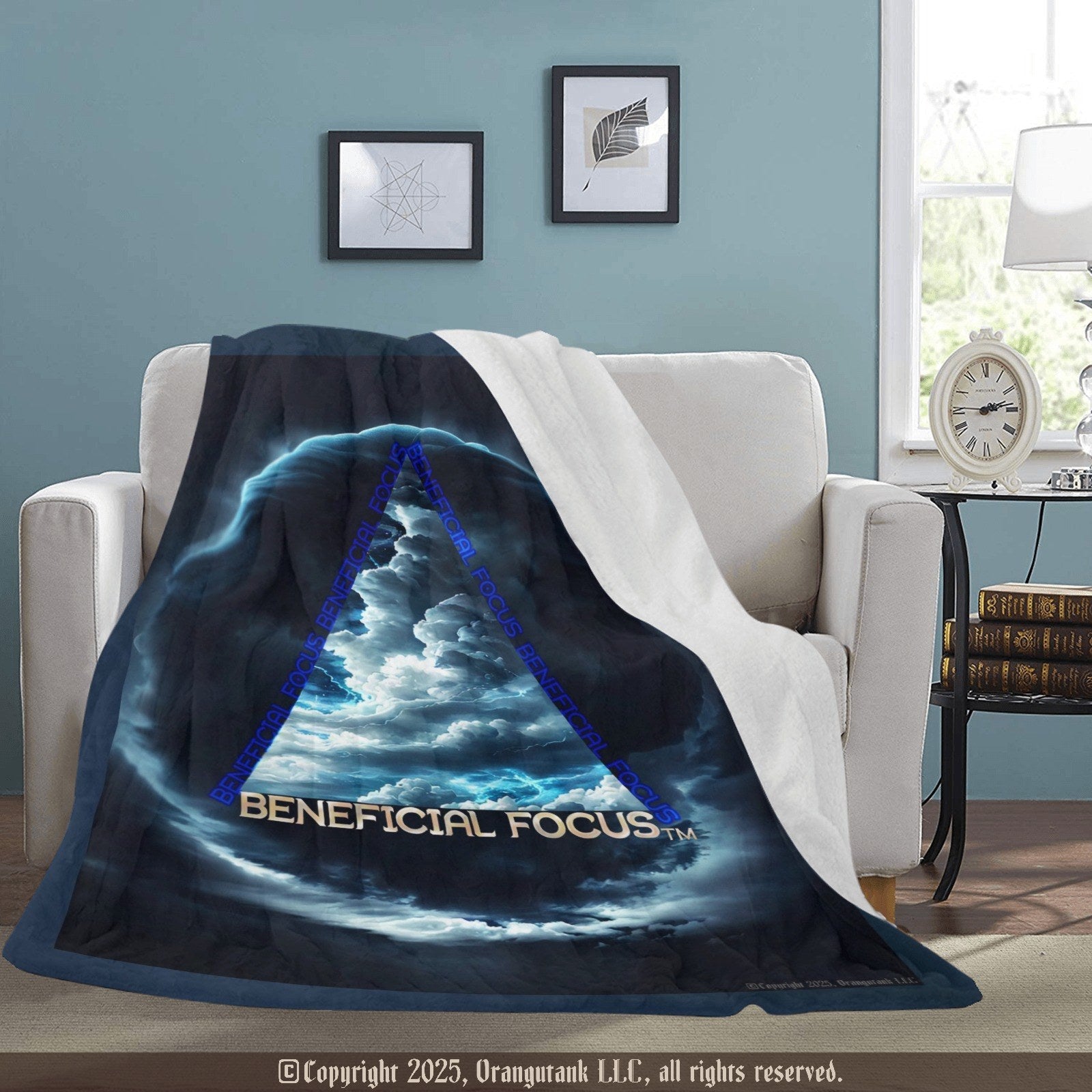 Beneficial Focus™ - Unique Designer Ultra-Soft Quick Drying Micro Fleece Blanket (Multiple size options)